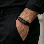 steel-barnett-harrison-thick-braided-leather-bracelet---black-edition-35896663