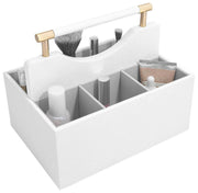 Organisateur de cosmétiques classique Stackers - Galet blanc