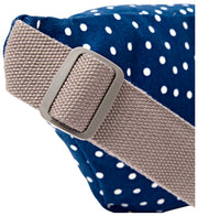 Roka Mill Hill Baumwoll-Canvas-Gürteltasche – Marineblau gepunktet