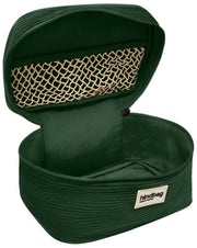Hindbag Gaspard Kosmetiktasche – Samt, Kieferngrün