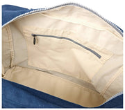 Roka Sloane Mittelgroße Baumwoll-Canvas-Einkaufstasche – Admiralblau