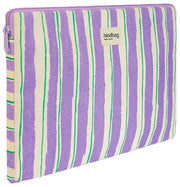 Hindbag Ava Small 13inch Laptop Case - Green/Parma Stripes