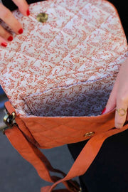 Sac à bandoulière matelassé Hindbag Margault - Sienne