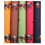 David Van Hagen Five Pack Horse Racing Themed Cotton Handkerchief - Multi-colour