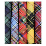 David Van Hagen Luxury Cotton Taratan 5 Pack Handkerchiefs - Multi-colour