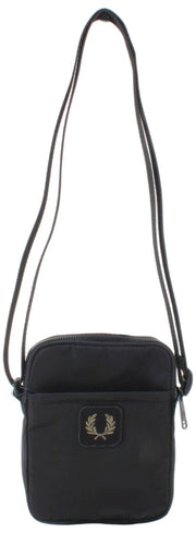 Fred Perry Crinkle Nylon Kleine Zijtas - Zwart