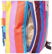 Roka Hampton Kleiner Baumwoll-Canvas-Rucksack – breiter, bunter Streifen