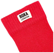 Roka Wimbledon Crew Sokken - Scharlaken Rood