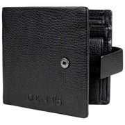 Dents Aire Coin Bifold Portemonnee - Zwart