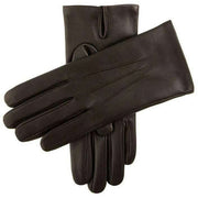 Dents Bath Cashmere-Lined Leather Gloves - Brown