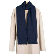 Dents Boucle Fringe Sjaal - Marine