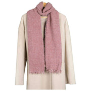 Dents Boucle Fringe Sjaal - Distelroze