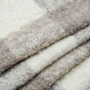 Dents Buffalo Check Bouclé-Schal – Elfenbeinweiß/Beige