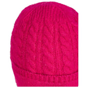 Dents Zopfstrickmütze – Fuchsia Pink
