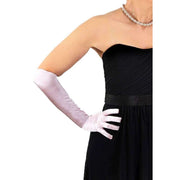 Dents Catherine Long Above Elbow Satin Gloves - Pink