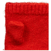 Dents Fingerlose gestrickte Pulswärmer – Beerenrot