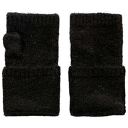 Dents Fingerlose gestrickte Pulswärmer – Schwarz