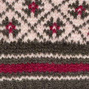 Dents Jacquard-Fair-Isle-Strickhandschuhe – Rosa/Anthrazit