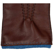 Dents Mottram Heritage Cashmere Lined Leather Gloves - English Tan/Blue