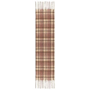 Dents Plaid Check Blanket Scarf - Pale Pink