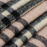 Dents geruite deken sjaal - lichtroze/zwart