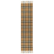 Écharpe à pompon à carreaux Dents - Beige