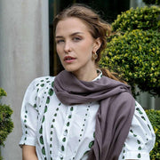 Dents Schlichter Pashmina-Schal – Cappuccinobraun