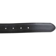 Dents Plaited Detail Leather Belt - Black