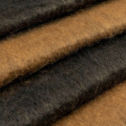 Dents Gestreifter Deckenschal – Kamelbeige/Schwarz