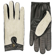 Dents Die Suited Racer Hatcher Leder-Fahrhandschuhe – Schwarz