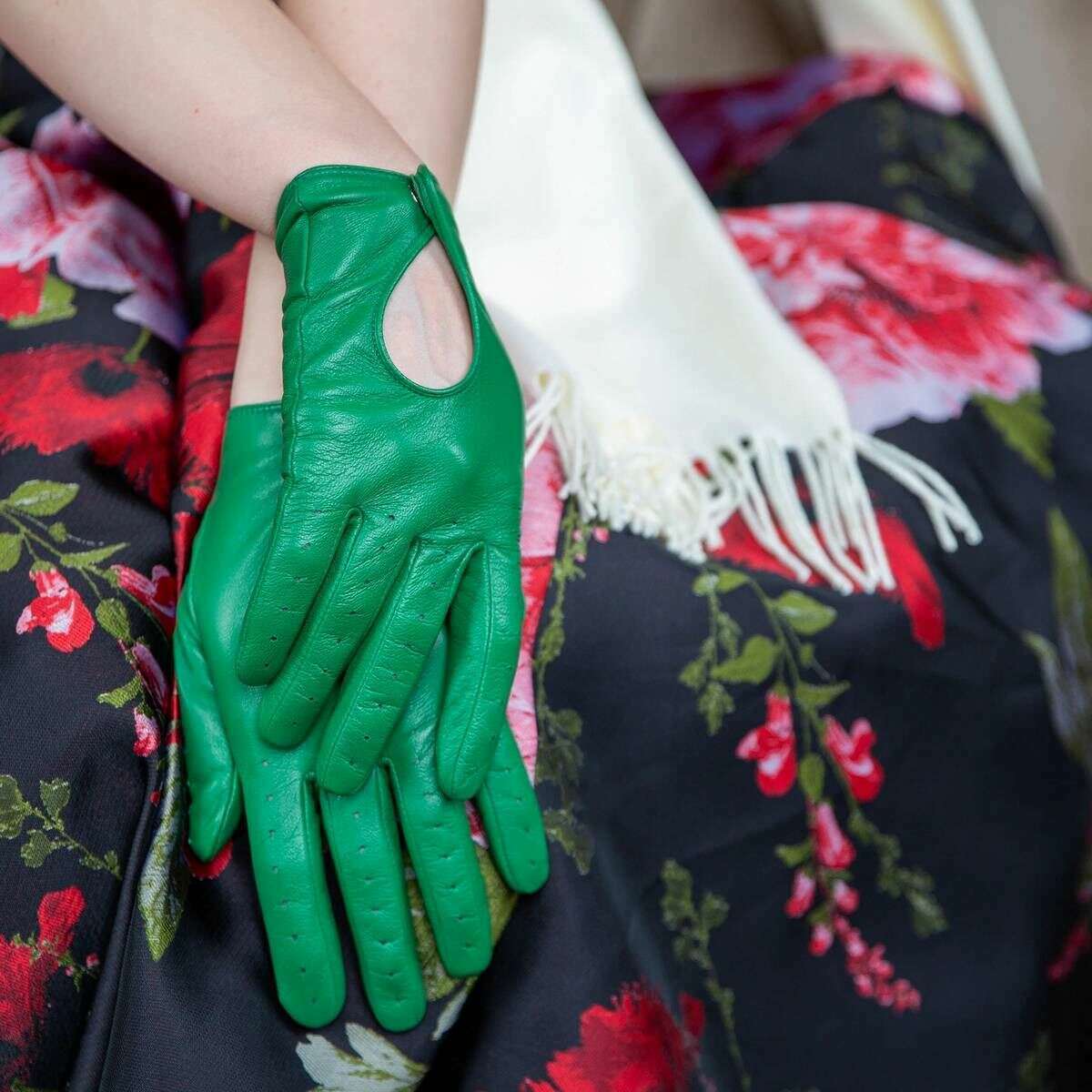 Emerald Green Dents Womens Thruxton Leather Driving Gloves – KJ Beckett