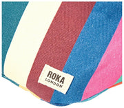 Roka Kleine Gürteltasche aus Baumwollcanvas von Mill Hill – breit, mehrfarbig gestreift