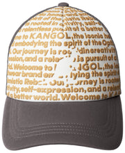 Kangol Fine Print Trucker-Mütze – Grau