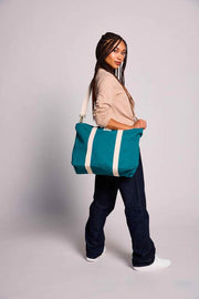 Hindbag Cesar Small Tote Bag - Peacock Blue
