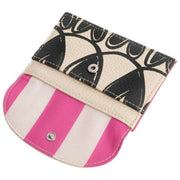 caroline-gardner-mono-linked-hearts-card-holder-coin-purse---blackcream-35904004