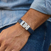 steel-barnett-harrison-thick-braided-leather-bracelet---jeans-blue-35896660