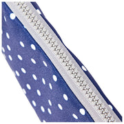 Roka Brick Lane laptophoes van gerecycled canvas - Marineblauwe stip