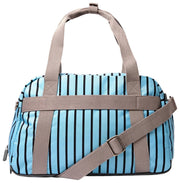Roka Gatwick kleine plunjezak van gerecycled canvas - blauwe streep