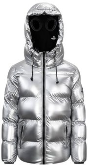 Helvetica Mountain Pioneers Cosmos donsjack met capuchon - zilver