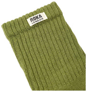 Roka Windsor Solid Crew Socken – Avocadogrün