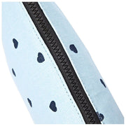Roka Maida Vale Pochette en toile de coton moyenne - Imprimé coeur bleu