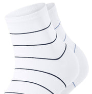 Esprit Feine Linie 2 Pack kurze Socken - Weiß/Blau