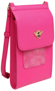 Alice Wheeler London Mini Bloomsbury Crossbody Bag - Hot Pink