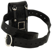 Campomaggi Siena Stud Telefoonhouder Tas - Zwart