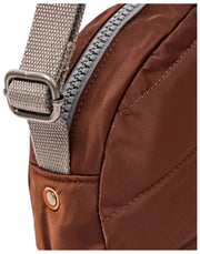 Roka Paddington Small Recycled Nylon Crossbody Bag - Rocky Road Brown