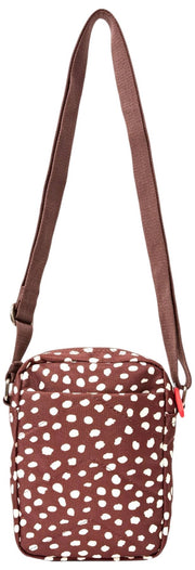 Roka Bond Recycled Canvas Crossbody Bag - Brown Spot