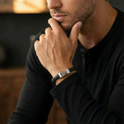 steel-barnett-archie-braided-leather-bracelet---black-35896615