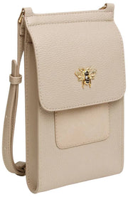 Alice Wheeler London Mini Sac à Bandoulière Bloomsbury - Beige Pierre