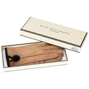 Elie Beaumont Pom Pom Handschuhe – Hellbraun