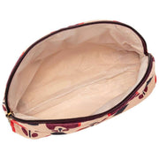 Elie Beaumont Serendipity Fluwelen Cosmetisch Etui - Koffie Geo Tulp Bruin